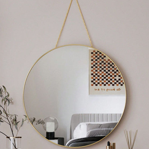 Espejo colgante dorado